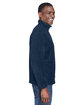 Harriton Adult Quarter-Zip Fleece Pullover navy ModelSide