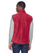 Harriton Adult Fleece Vest red ModelBack