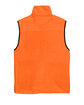 Harriton Adult Fleece Vest safety orange FlatBack