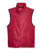 Harriton Adult Fleece Vest red FlatFront
