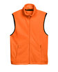 Harriton Adult Fleece Vest safety orange FlatFront