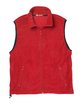 Harriton Adult Fleece Vest red OFFront