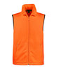 Harriton Adult Fleece Vest safety orange OFFront