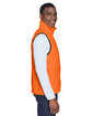 Harriton Adult Fleece Vest safety orange ModelSide