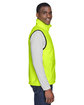 Harriton Adult Fleece Vest safety yellow ModelSide