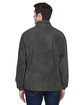 Harriton Men's Full-Zip Fleece charcoal ModelBack