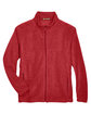 Harriton Men's Full-Zip Fleece red FlatFront