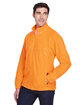 Harriton Men's Full-Zip Fleece safety orange ModelQrt