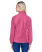 Harriton Ladies' Full-Zip Fleece charity pink ModelBack