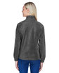 Harriton Ladies' Full-Zip Fleece charcoal ModelBack