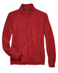 Harriton Ladies' Full-Zip Fleece red FlatFront