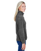 Harriton Ladies' Full-Zip Fleece charcoal ModelSide