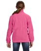 Harriton Youth Full-Zip Fleece charity pink ModelBack