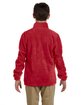 Harriton Youth Full-Zip Fleece red ModelBack