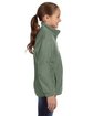 Harriton Youth Full-Zip Fleece dill ModelSide