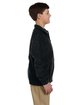 Harriton Youth Full-Zip Fleece black ModelSide