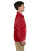 Harriton Youth Full-Zip Fleece red ModelSide