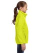 Harriton Youth Full-Zip Fleece safety yellow ModelSide