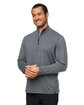 Glyder Men's Marbled Jersey Fairway Quarter-Zip carbon marble ModelQrt