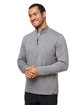 Glyder Men's Marbled Jersey Fairway Quarter-Zip ash grey marble ModelQrt