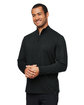 Glyder Men's Marbled Jersey Fairway Quarter-Zip black marble ModelQrt