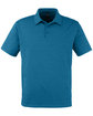 Glyder Men's Marbled Fairway Polo moroccan blue OFFront