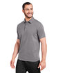 Glyder Men's Marbled Fairway Polo ash grey ModelQrt