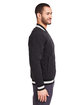 Glyder Unisex Varsity Jacket black ModelSide