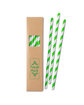 Prime Line Paper Straw Set lime green DecoFront