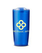 Prime Line 22oz Frosted Double Wall Tumbler translucent blue DecoFront