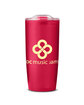 Prime Line 22oz Frosted Double Wall Tumbler translucent red DecoFront
