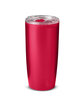 Prime Line 22oz Frosted Double Wall Tumbler translucent red ModelSide