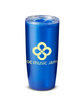 Prime Line 22oz Frosted Double Wall Tumbler translucent blue DecoSide