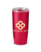 Prime Line 22oz Frosted Double Wall Tumbler translucent red DecoSide