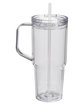 Prime Line Hampton 32oz Recycled Double Wall Tumbler With Handle clear ModelBack