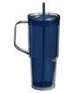 Prime Line Hampton 32oz Recycled Double Wall Tumbler With Handle marine blue ModelBack