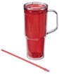 Prime Line Hampton 32oz Recycled Double Wall Tumbler With Handle cabana red ModelQrt