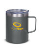 Prime Line 12oz Vacuum Insulated Coffee Mug gray DecoFront