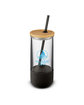 Prime Line 20oz Vivify Straw Tumbler With Silicone Grip black DecoFront