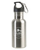 Prime Line 17oz Stainless Steel Adventure Water Bottle With Carabiner silver DecoFront