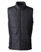Nautica Men's Harbor Puffer Vest black/ black hth OFFront