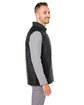 Nautica Men's Harbor Puffer Vest black/ black hth ModelSide