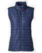 Nautica Ladies' Harbor Puffer Vest nt navy/ nv hth OFFront