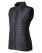 Nautica Ladies' Harbor Puffer Vest black/ black hth OFQrt