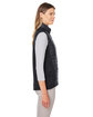 Nautica Ladies' Harbor Puffer Vest black/ black hth ModelSide