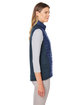 Nautica Ladies' Harbor Puffer Vest nt navy/ nv hth ModelSide