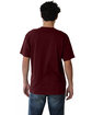 Next Level Apparel Unisex Ideal Heavyweight Cotton Crewneck T-Shirt maroon ModelBack