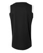 A4 Adult Moisture Management V Neck Muscle Shirt black/ white ModelBack