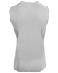 A4 Unisex Airflex Sleeveless Muscle T-Shirt silver ModelBack