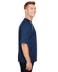 A4 Men's Spartan Short Sleeve Color Block Crew Neck T-Shirt navy/ graphite ModelSide